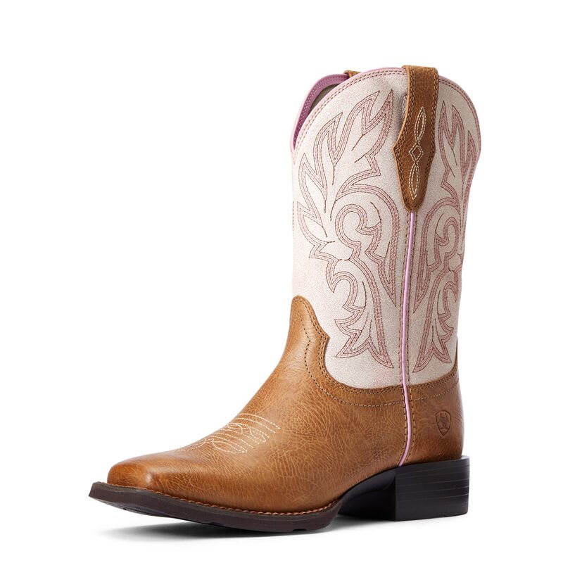 Ariat Western: Cattle Drive Botas Western Mujer - Marrones / Creme (NUFJA9568)